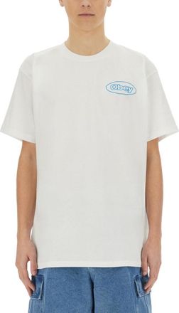 Obey White Crew Neck T-Shirt