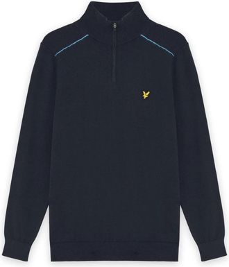 Lyle & Scott Golf 1/4 Zip Jumper - Heren - Truien - Blauw - Maat: XL Wol
