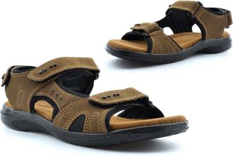 Generic Mens Leather Sandals Mens Casual Shoes Size 8 Casual Shoe Size 11 Real Leather Sandal Touch Fastening Sandal Touch Fastening Shoe Summer Sandals Sizes