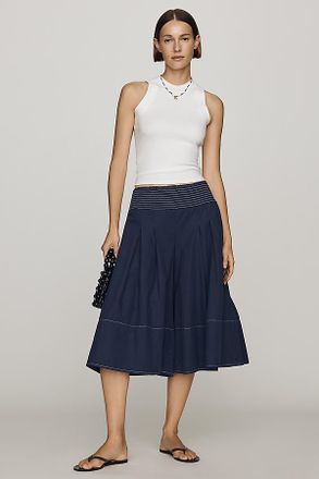 Pilcro Pleated Skirty Culotte Pants