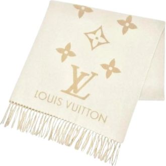 Louis Vuitton Pre-owned Cashmere Stole - Dames - Vintage Accessoires - Beige - ONE Size - Kasjmier - Vintage