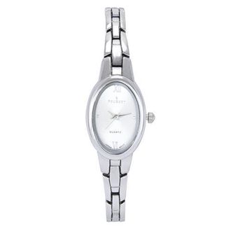 Peugeot Modern Oval Link Bracelet Watch- 30x25MM in Silver at Nordstrom