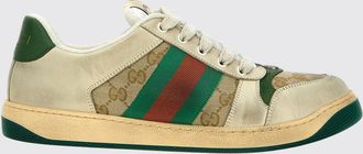 Gucci Sneakers Screener Gucci in pelle used e canvas con monogram GG jacquard