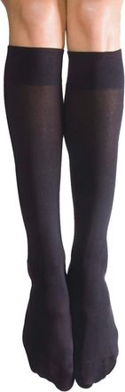 Reevè 6 X Ladies Socks 70 Denier Opaque Trouser Socks Super Soft Extra Smooth Knee High Socks for Women Comfort Top & Reinforced Toe Womens Socks One Size (