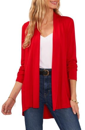 Vince Camuto Open Front Cardigan in Ultra Red at Nordstrom, Size Small