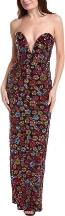 Marchesa Embellished Column Gown