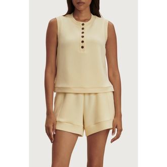 Varley Marla Button Placket Tank in Anise Flower at Nordstrom, Size Xx-Small