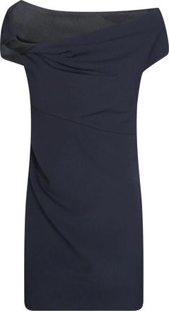 Pinko Carasino Abito Crepe Tecnico - Dames - Korte kleedjes - Zwart - S - Kleedjes
