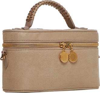 Stella McCartney Womens Vanity Case Bag Falabella Beige Polyester Shoulder