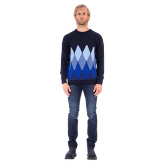 Ballantyne Heren, Truien, Blauw, Maat: 2XL Kasjmier