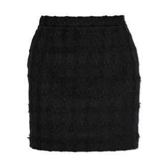 Alessandra Rich Dames, Rokken, Zwart, Maat: XS Tweed