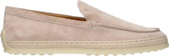 Tod's Tods Damess Mocassins Su&egrave;de Roze