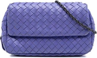Bottega Veneta Pre-owned Bottega Veneta Mini Nappa Intrecciato Expandable Chain Flap Crossbody Ladies EA64WND158RP1WZA