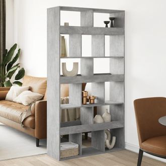 Berkfield Home Room Divider Concrete Grey 100x33x187.5 cm Engineered Wood