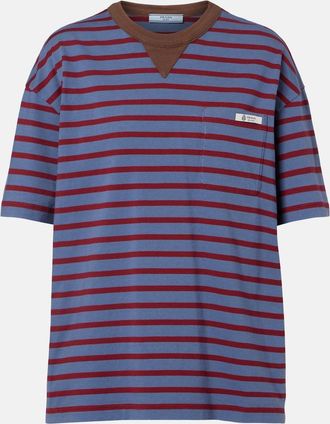 Prada Striped cotton jersey T-shirt