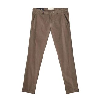 BRIGLIA 1949 Chinos - Heren - Broeken - Bruin - Maat: S Katoen