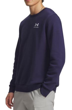 Under Armour UA Icon Fleece Crewneck T-Shirt in Midnight Navy at Nordstrom, Size X-Large