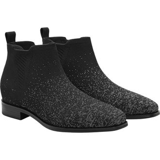 Vivaia Ryan Slip-On Chelsea Boots in Black Netallic at Nordstrom, Size 9.5