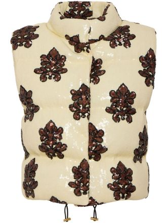 La DoubleJ Bonbon puffer gilet - women - Polyester/Elastane - S - Neutrals