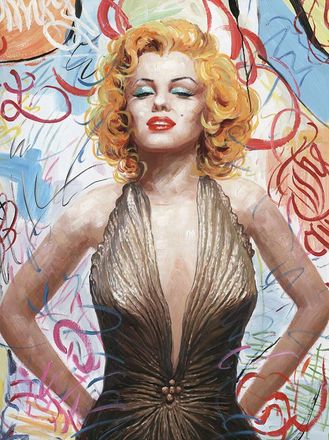 HERDASA Cuadro Marilyn C&oacute;mic 70x100 Cm