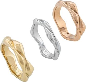 Furla Klassieke Ring Set (3-pack) - Dames - Ringen - Veelkleurig - ONE Size - Accessoires