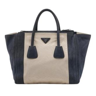 Prada Pre-owned Satchel - Dames - Vintage Shopper - Beige - ONE Size - Su&egrave;de - Vintage