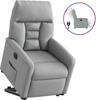 vidaXL Vidaxl - Sill&oacute;n El&eacute;ctrico Reclinable Elevable De Tela Gris Claro