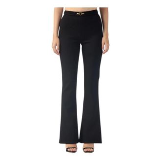 Just Cavalli Pantalone Nero Zampa - Dames - Wijde Broeken - Zwart - M - Broeken