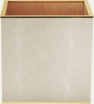Aerin Classic Faux Shagreen Wastebasket