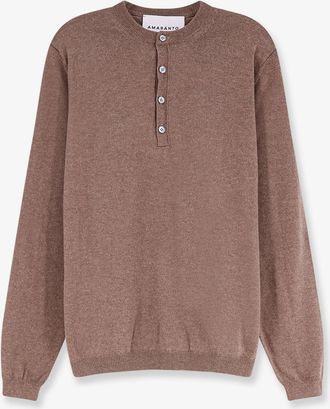 Amaranto Maglia in lana, cotone e cashmere - AMARANTO - gender_Man