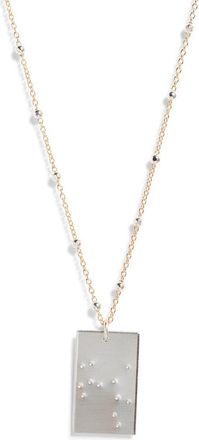Set & Stones Zodiac Constellation Pendant Necklace in Silver Sagittarius at Nordstrom