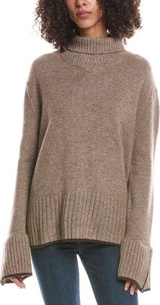Brodie Split Cuff High Neck Cashmere Sweater