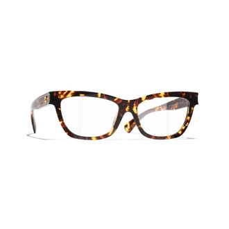 Chanel Kattenoog Bril - Dames - Accessoires - Bruin - Maat: 55 MM