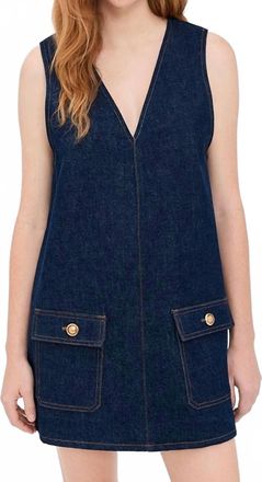 Frame Denim Pinafore Dress In Alchemy