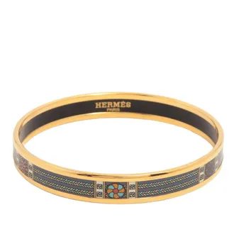 Herm&egrave;s Pre-owned Hermes Narrow Printed Enamel Bangle 65 Ladies 6YQRF1YMC7AV6PYP