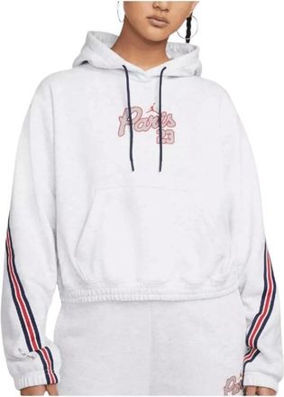 Nike Jordan Paris Saint-Germain Fleece Pullover Hoodie - - Sport - Donna - Bianco - XS