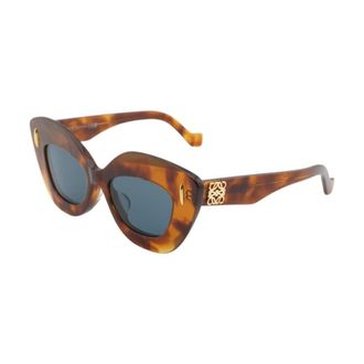 Loewe Ladies Black Cat Eye Sunglasses LW40127F 53V