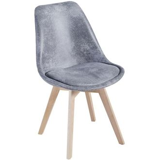 Regalos Miguel Sillas Comedor - Silla Synk Vintage - Gris Claro