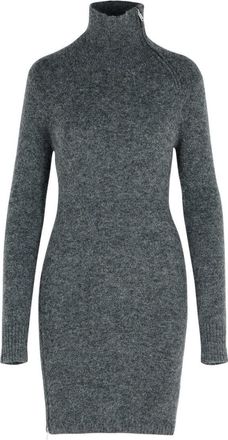 Isabel Marant Ohara Dark Grey Baby Alpaca Blend Dress