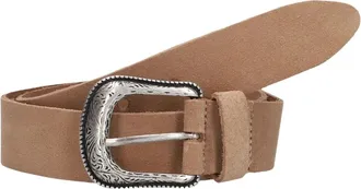 Notre-V Accessoires, Dames, Beige, 105 CM, Leer, 4317 Belt