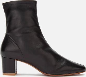 by FAR Womens Sofia Leather Heeled Boots in Black - Size UK 3