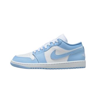 Nike Jordan Fitness, Dames, Blauw, 36 1/2 EU, Leer, Air Jordan 1 Low