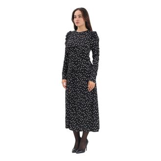 Mar De Margaritas Chloe Midi Jurk - Dames - Casual kleedjes - Zwart - XS - Kleedjes
