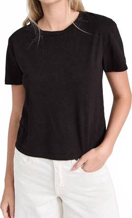 Stateside Cloud Jersey Short Sleeve Crew Tee In Black