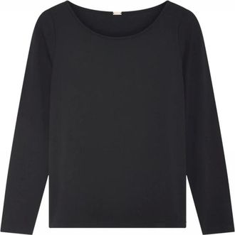 Gustav Long Sleeve Top - Dames - Longsleeves - Zwart - M - Tops