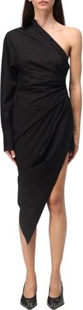 Alexander Wang Party Dresses, female, Black, M, Black Poplin Shirt Dress