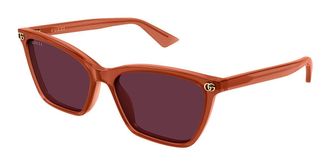 Gucci GG2111S 004 Womens Sunglasses Orange Size 56