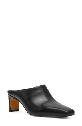 Steve Madden Jamason Leather Heeled Mule in Black Leather at Nordstrom, Size 7.5