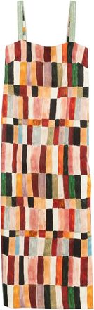 Alemais X LRNCE Abito midi con scollo quadrato Marjorelle - Toni neutri