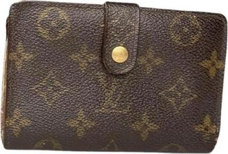 Louis Vuitton Pre-owned Wallets, female, Brown, Size: ONE SIZE Pre-owned Leather Wallet